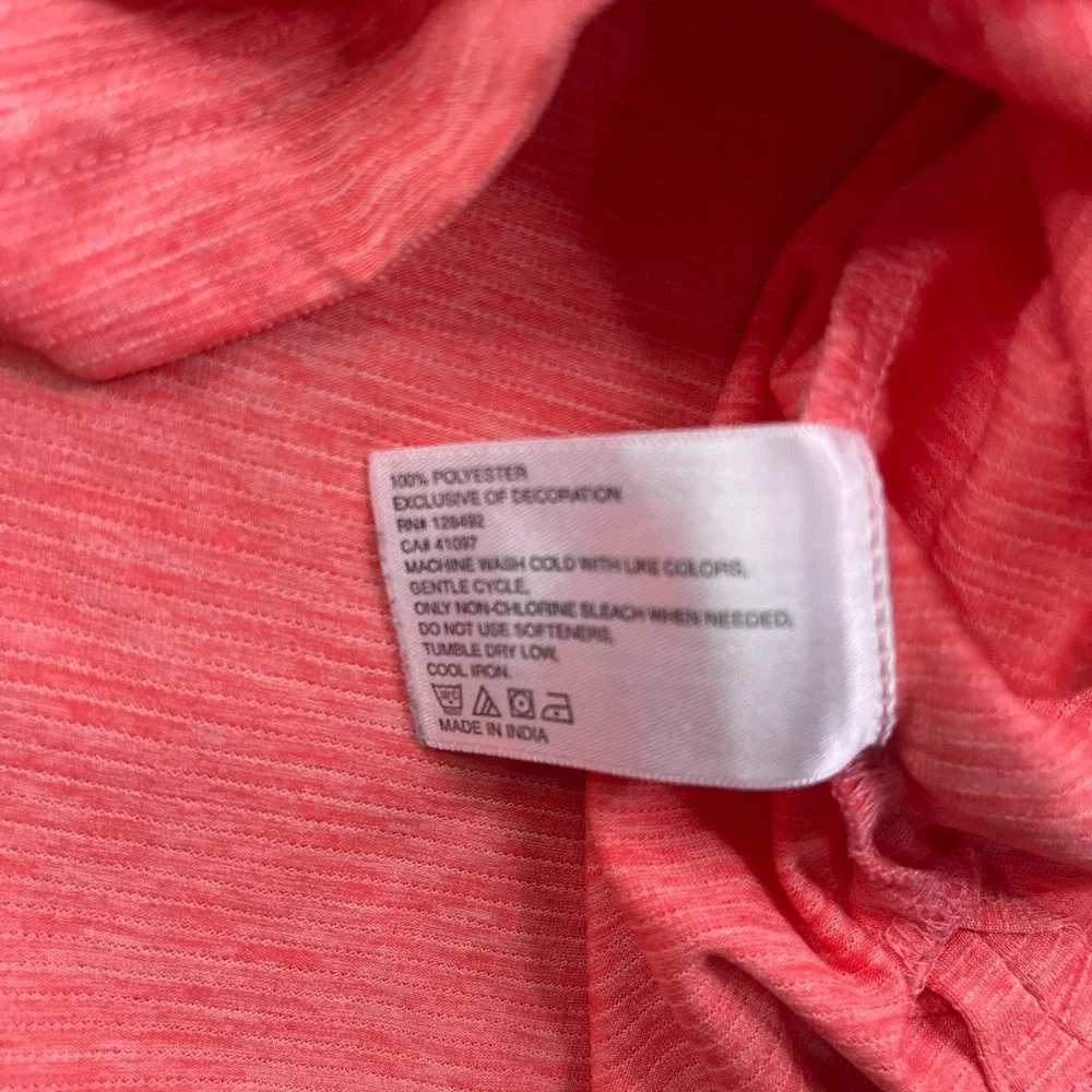 Greg Norman‎ Polo Shirt Mens 2XL Pink Heathered PlayDry Performance Golf Shark